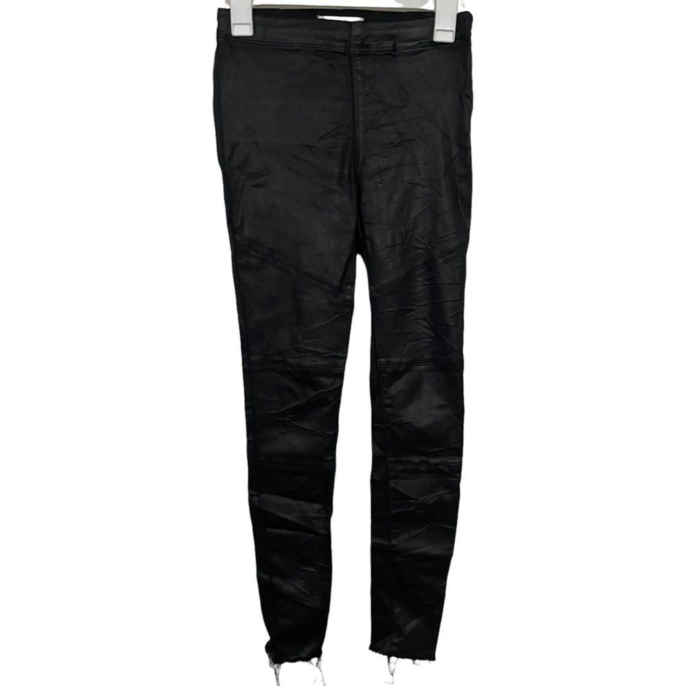 DL1961 Haven Legging Faux Leather Asphalt Skinny Jeans